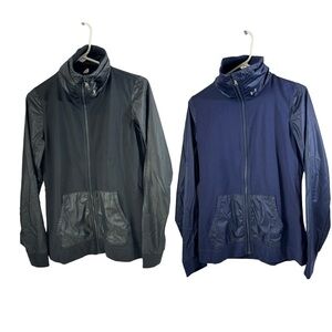2- EUC Under Armour Full Zip Lightweight Warm Up Track Jacket Women's Medium